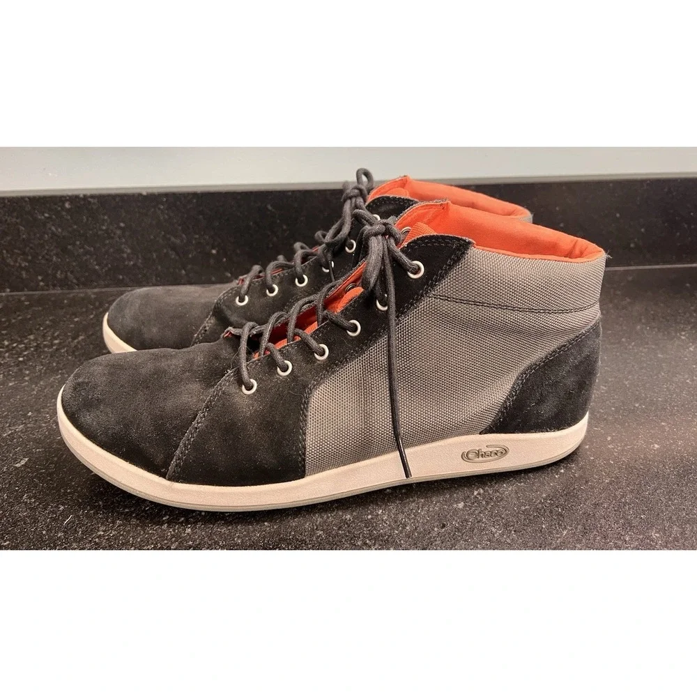 Chaco Beluga Men's‎ Chukka Boots – Size US 14 – Black/Gray with Orange Lining